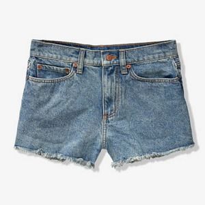 Victoria's Secret Pink High Waist Denim Shorts Collegiate Blue Light Indigo 30